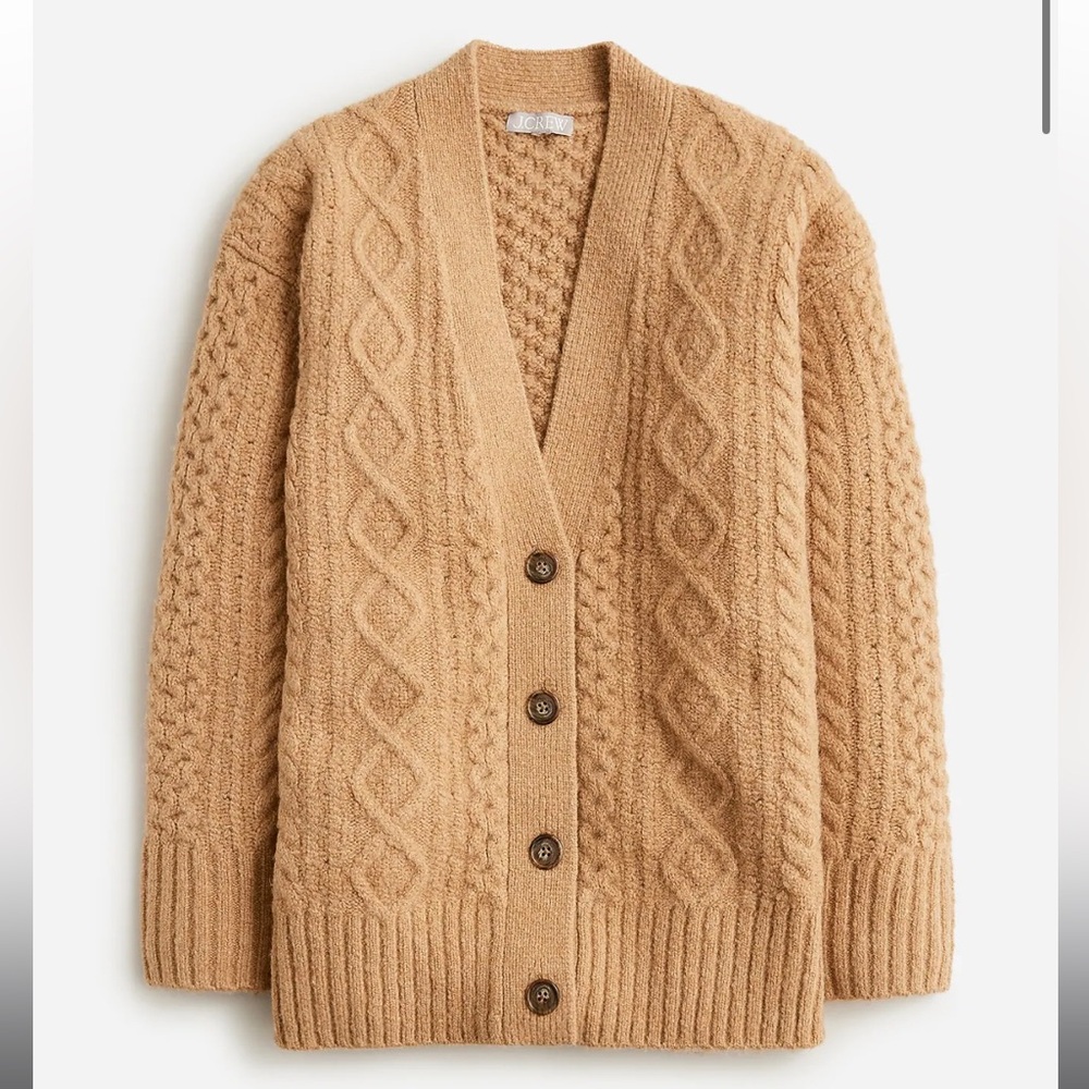 J. Crew Cable Knit Cardigan